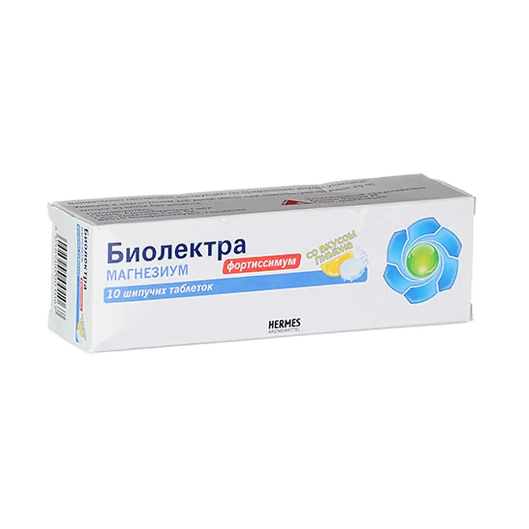 Биолектра Магнезиум фортис. шип. таб. (лимон) 365мг №10